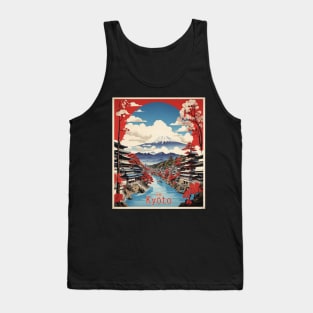 Kyoto Japan Vintage Poster Tourism Tank Top